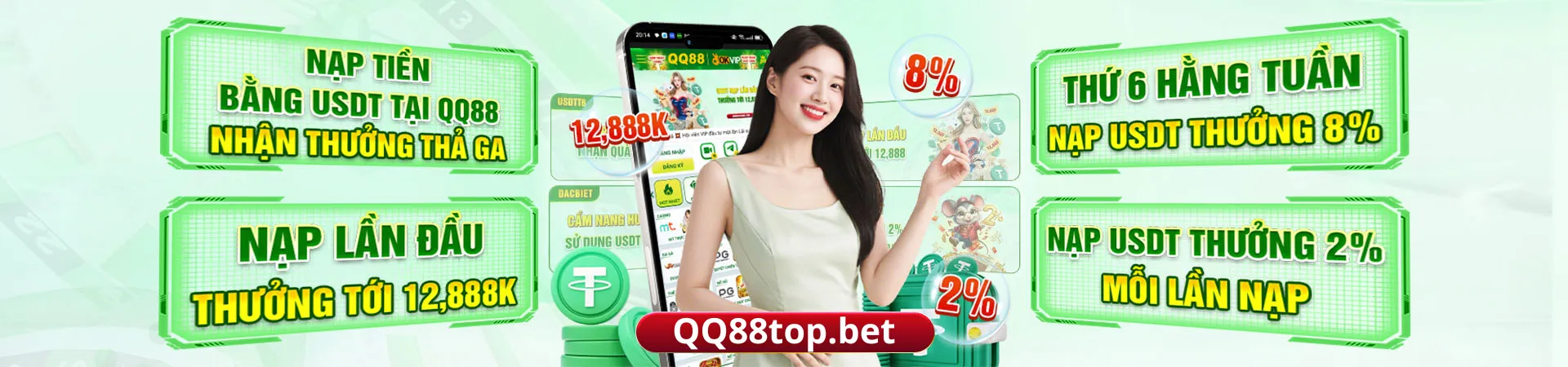 nạp tiền bằng usdt nhận quà khủng